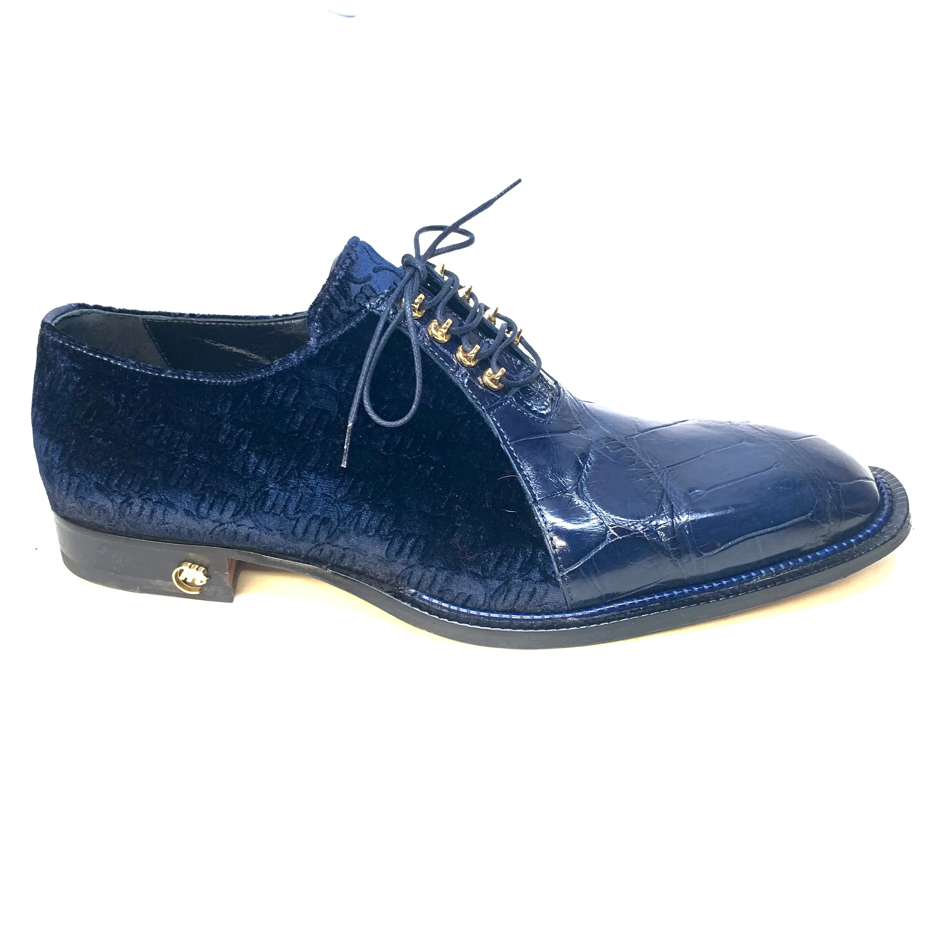 Mauri 4948 Lenox Body Alligator/ Velvet Embossed, Wonder Blue