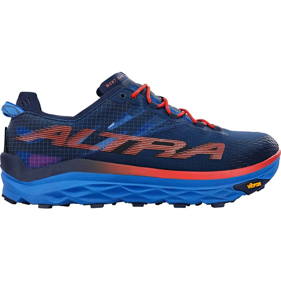 Men's Altra Mont Blanc, Blue/Red, 9.5 D Medium