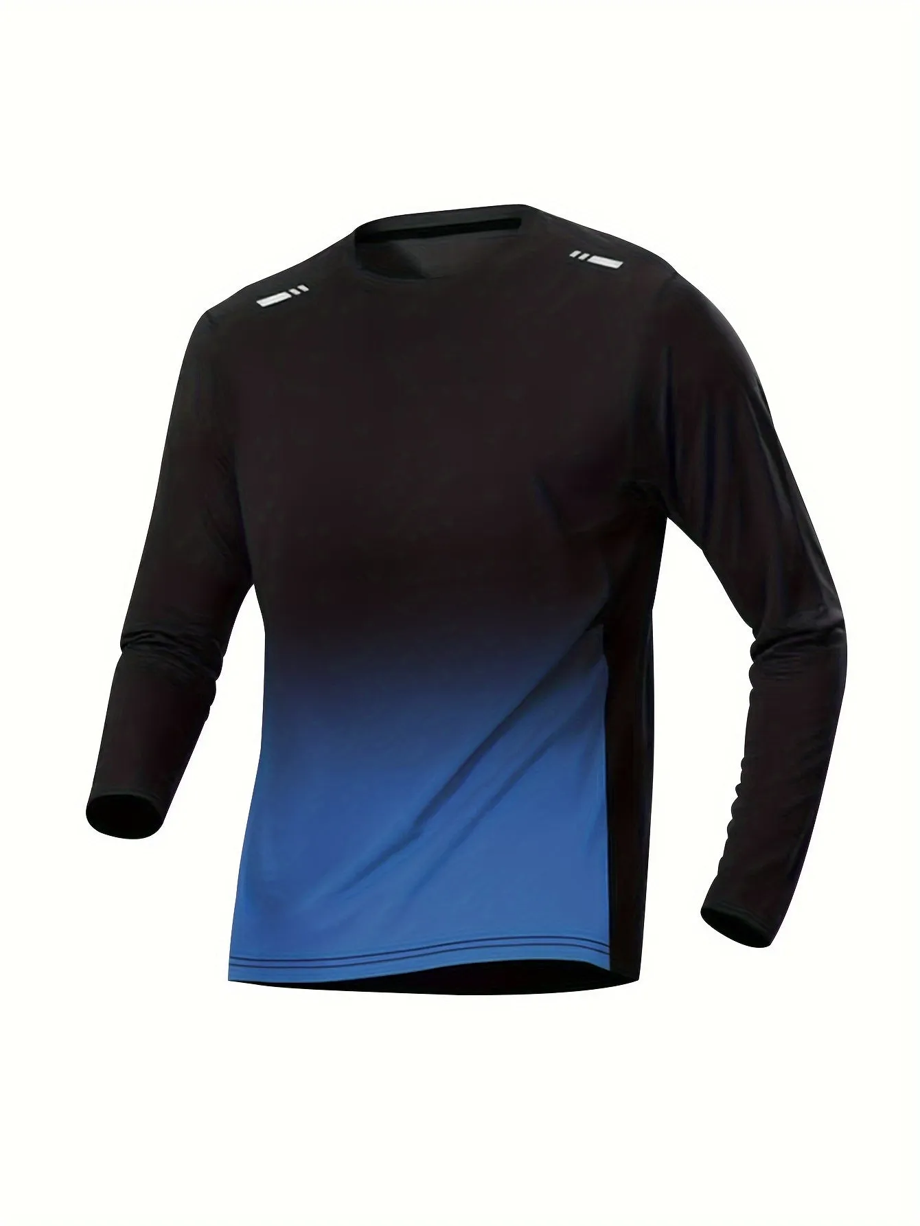 Men's Compression T-shirt, Long Sleeve Crew Neck Sweat-absorbing Quick-drying T-shirts For Men's Fitness Training