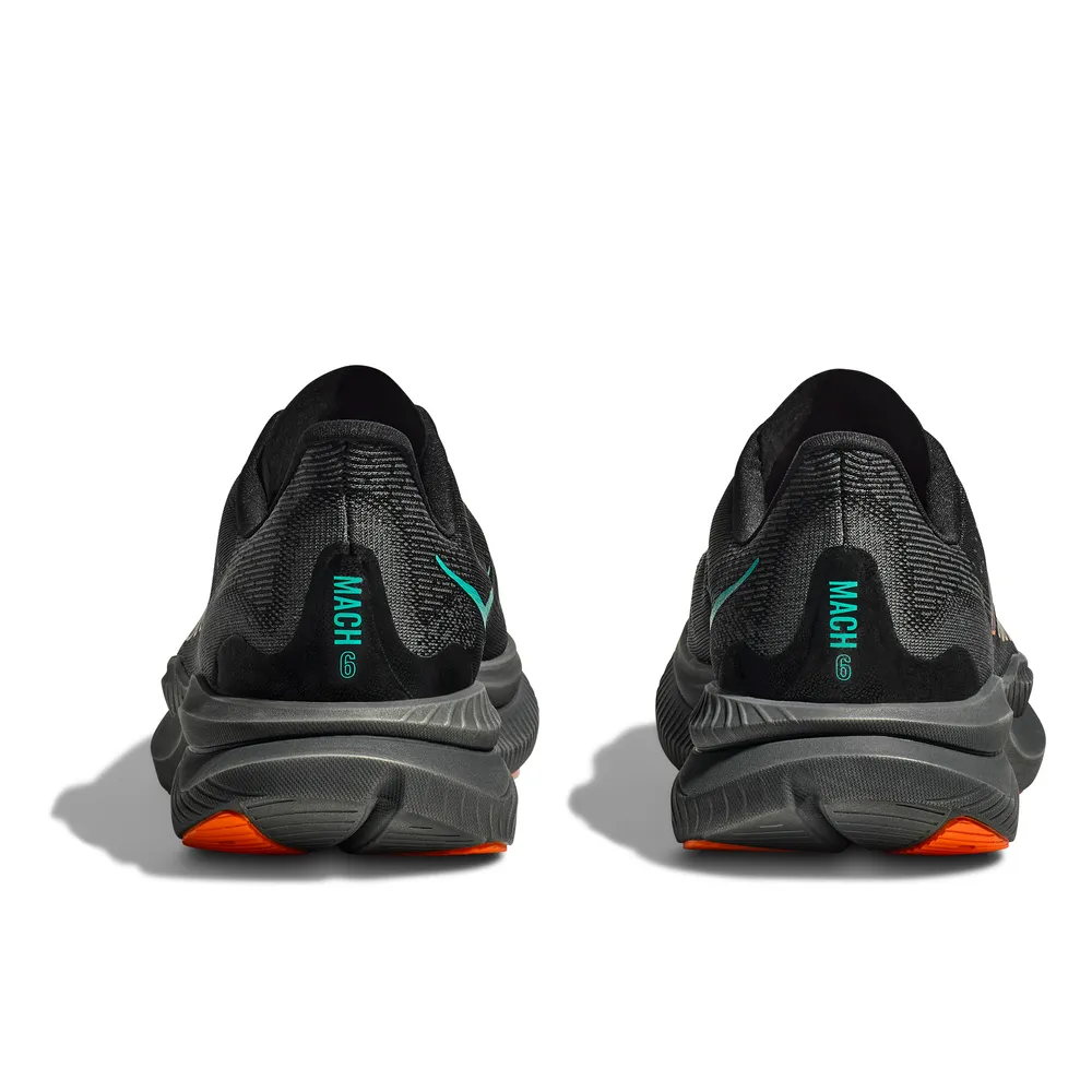 Mens Mach 6 - Black/Electric Tangerine