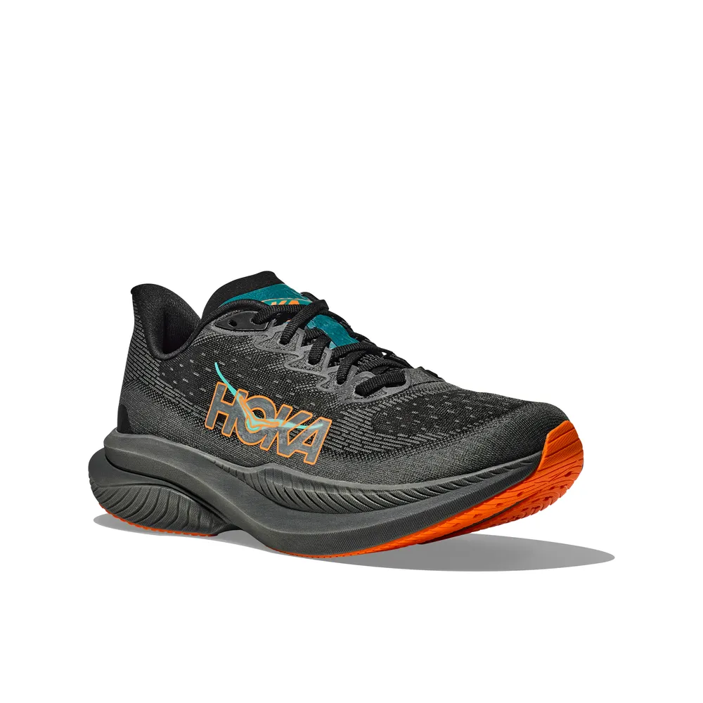 Mens Mach 6 - Black/Electric Tangerine