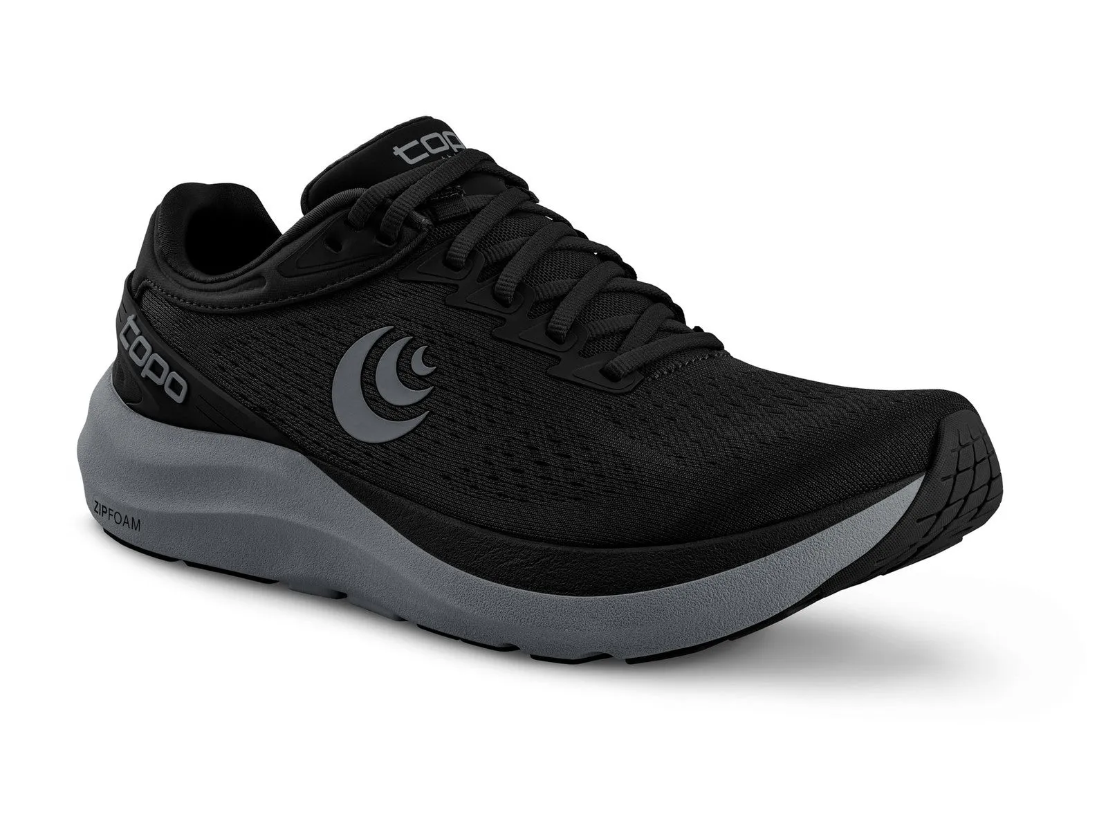 Men's Topo Athletic Phantom 3 Running Shoe in Black/Charcoal