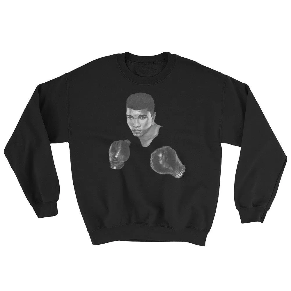 Mo Ali Boxing Sweatshirt Illustrated by Robert Bowen