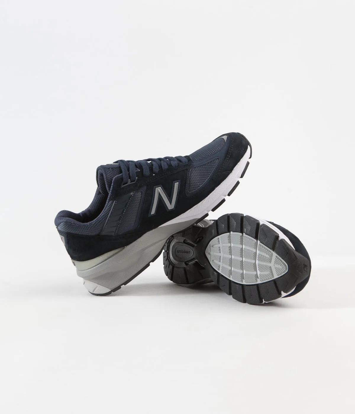 New Balance 990v5 Made In US Shoes - Navy / Silver