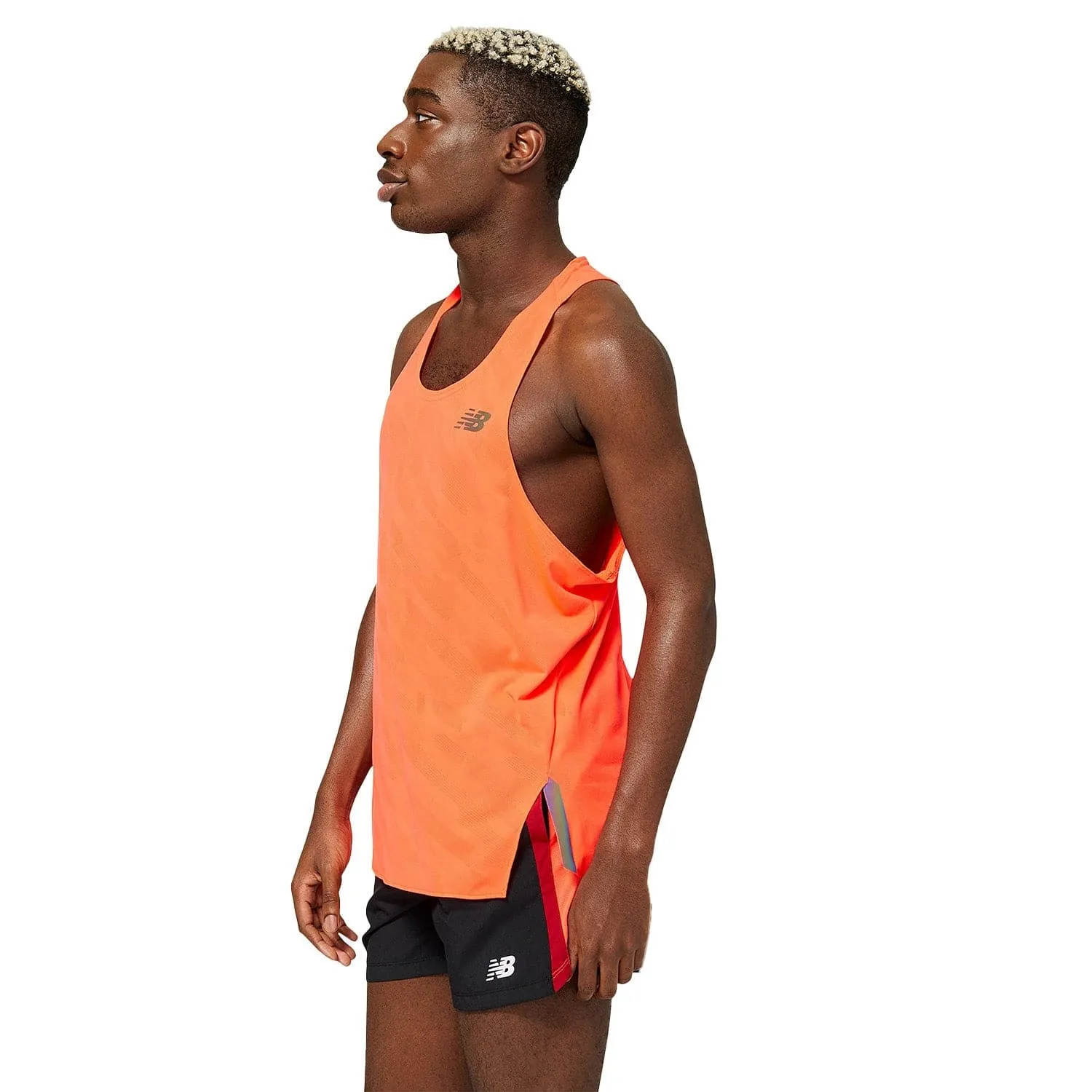 New Balance Q Speed Jacquard Mens Running Singlet