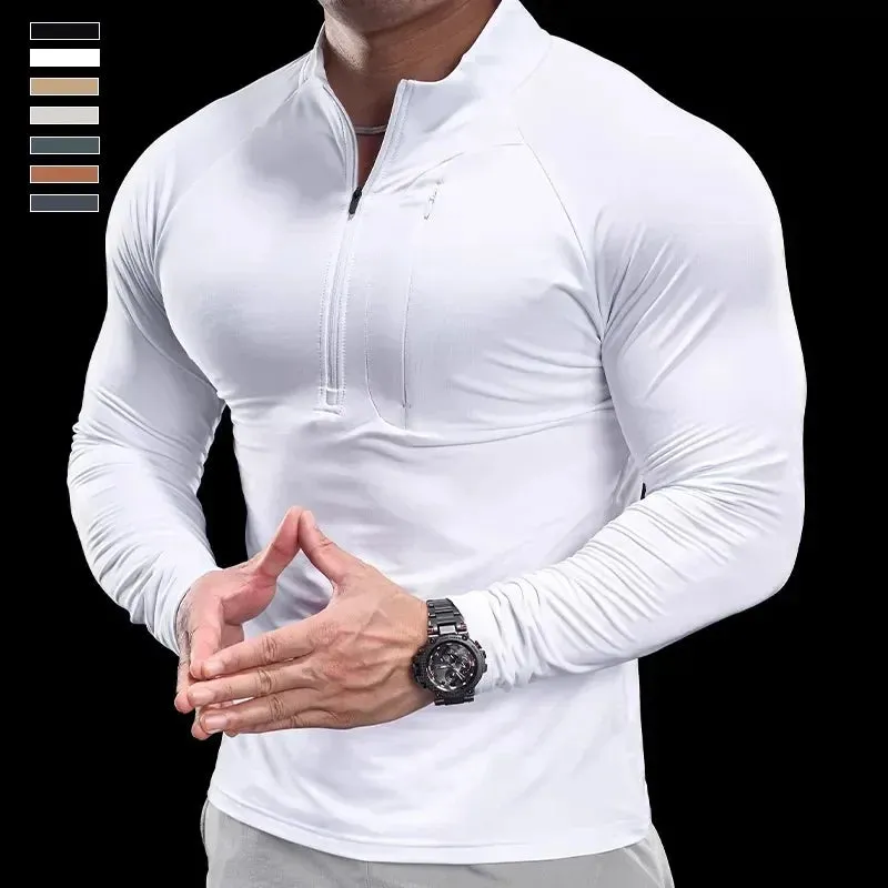 New Fusion  Mens Sports Gym Fitness Tops Running Training   Quick-Drying Breathable Outerwear