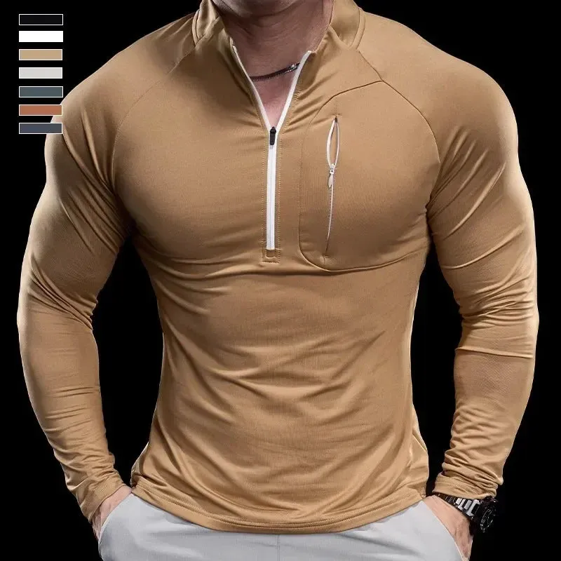 New Fusion  Mens Sports Gym Fitness Tops Running Training   Quick-Drying Breathable Outerwear