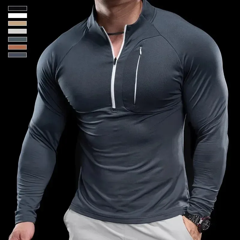 New Fusion  Mens Sports Gym Fitness Tops Running Training   Quick-Drying Breathable Outerwear