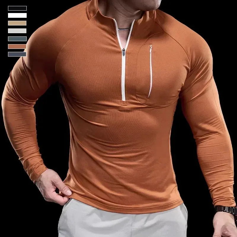 New Fusion  Mens Sports Gym Fitness Tops Running Training   Quick-Drying Breathable Outerwear