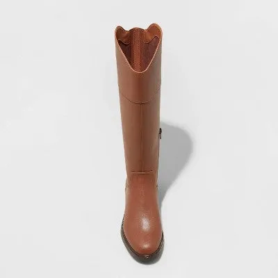 New - Women's Sienna Tall Dress Boots - A New Day Brown 8.5WC