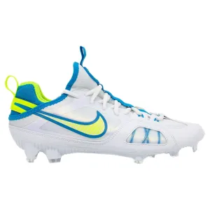 Nike Huarache 9 Varsity Lax SE White/Blue/Volt Lacrosse Cleats