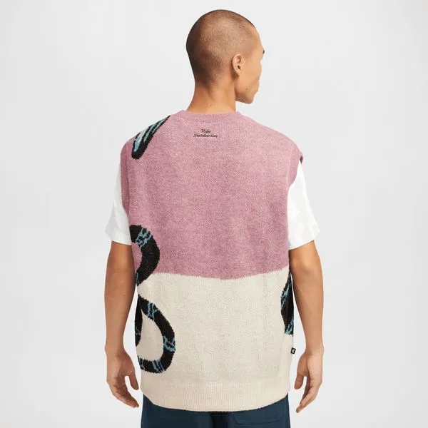 Nike SB Sweater Vest Plum Dust - Light Orewood Brown - Black