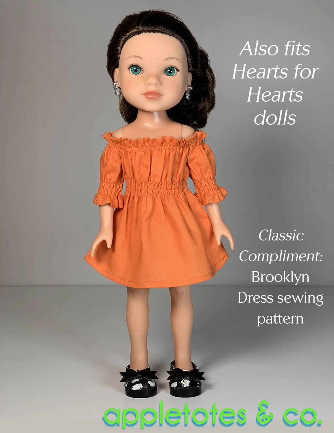 No-Sew Bella Shoes 14 Inch Doll Pattern