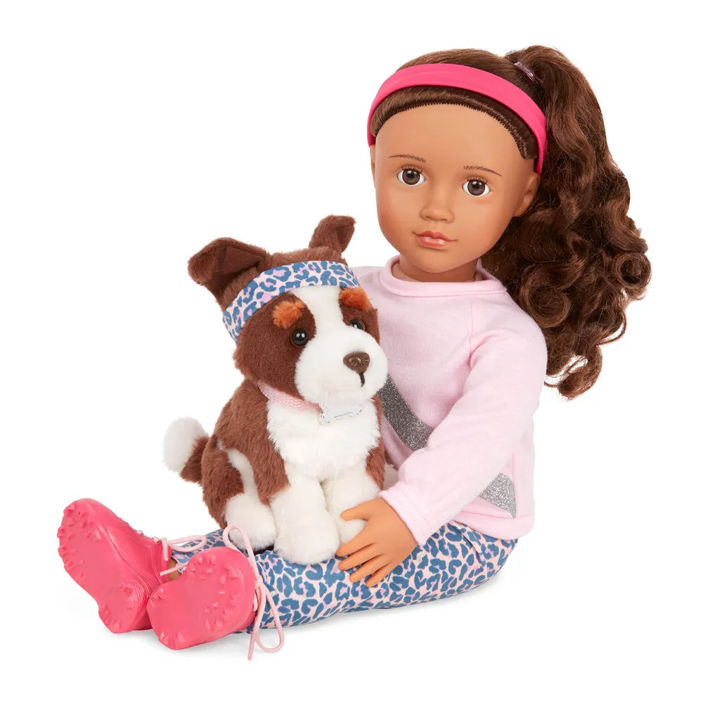 Our Generation Natalia 18" Doll w/ Pet Dog Nillie