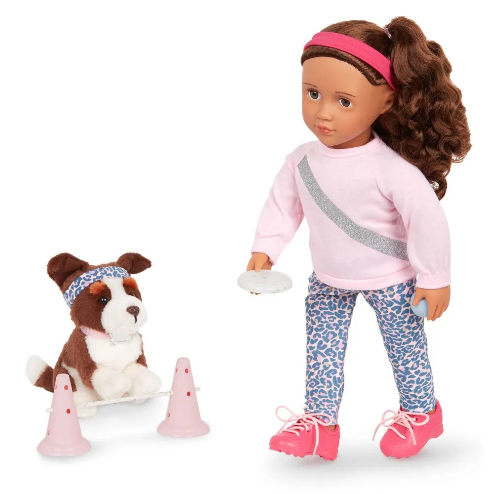 Our Generation Natalia 18" Doll w/ Pet Dog Nillie