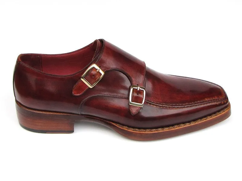 Paul Parkman Men's Double Monkstrap Goodyear Welted Shoes