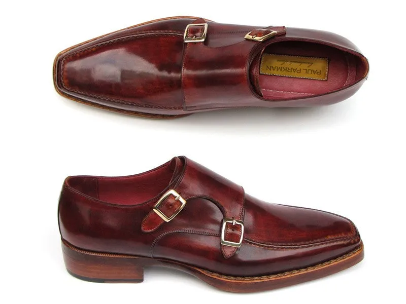 Paul Parkman Men's Double Monkstrap Goodyear Welted Shoes