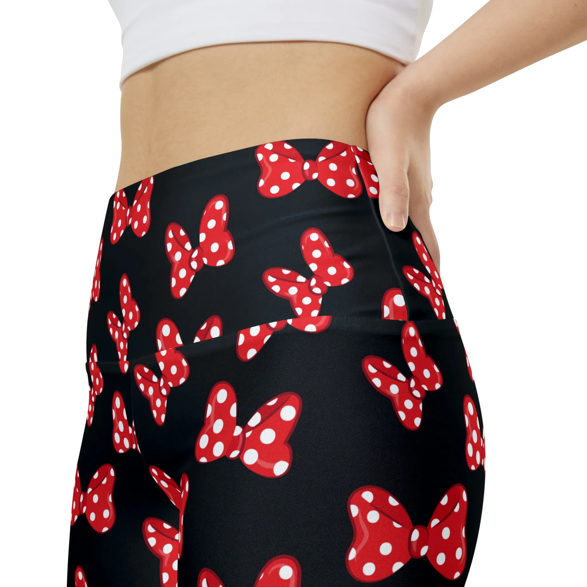 Polka Dot Bows Women's Athletic Workout Shorts