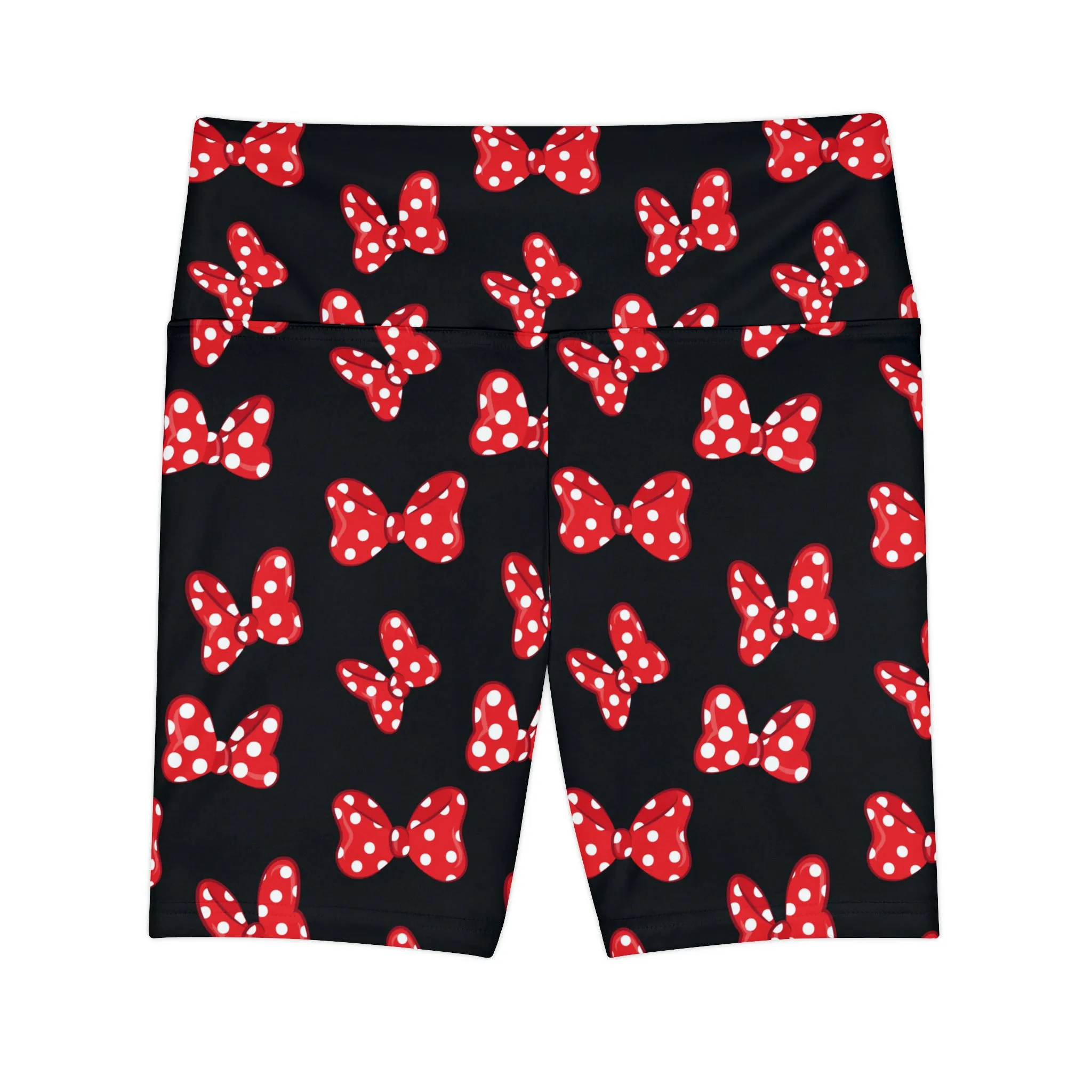 Polka Dot Bows Women's Athletic Workout Shorts