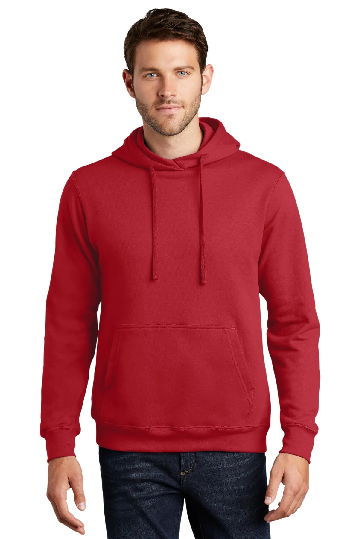 Port & Company Fan Favorite Fleece Branded Hoodies, Team Cardinal