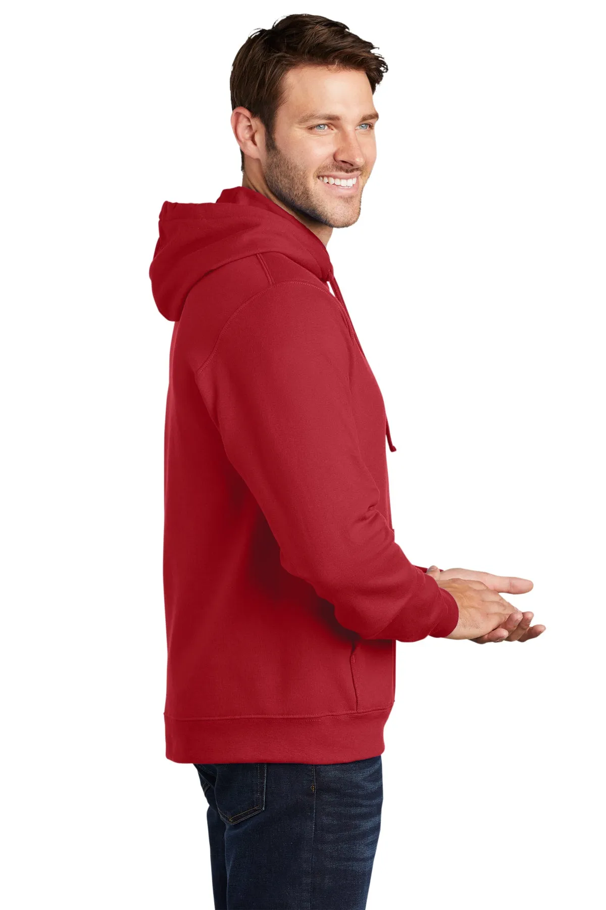 Port & Company Fan Favorite Fleece Branded Hoodies, Team Cardinal