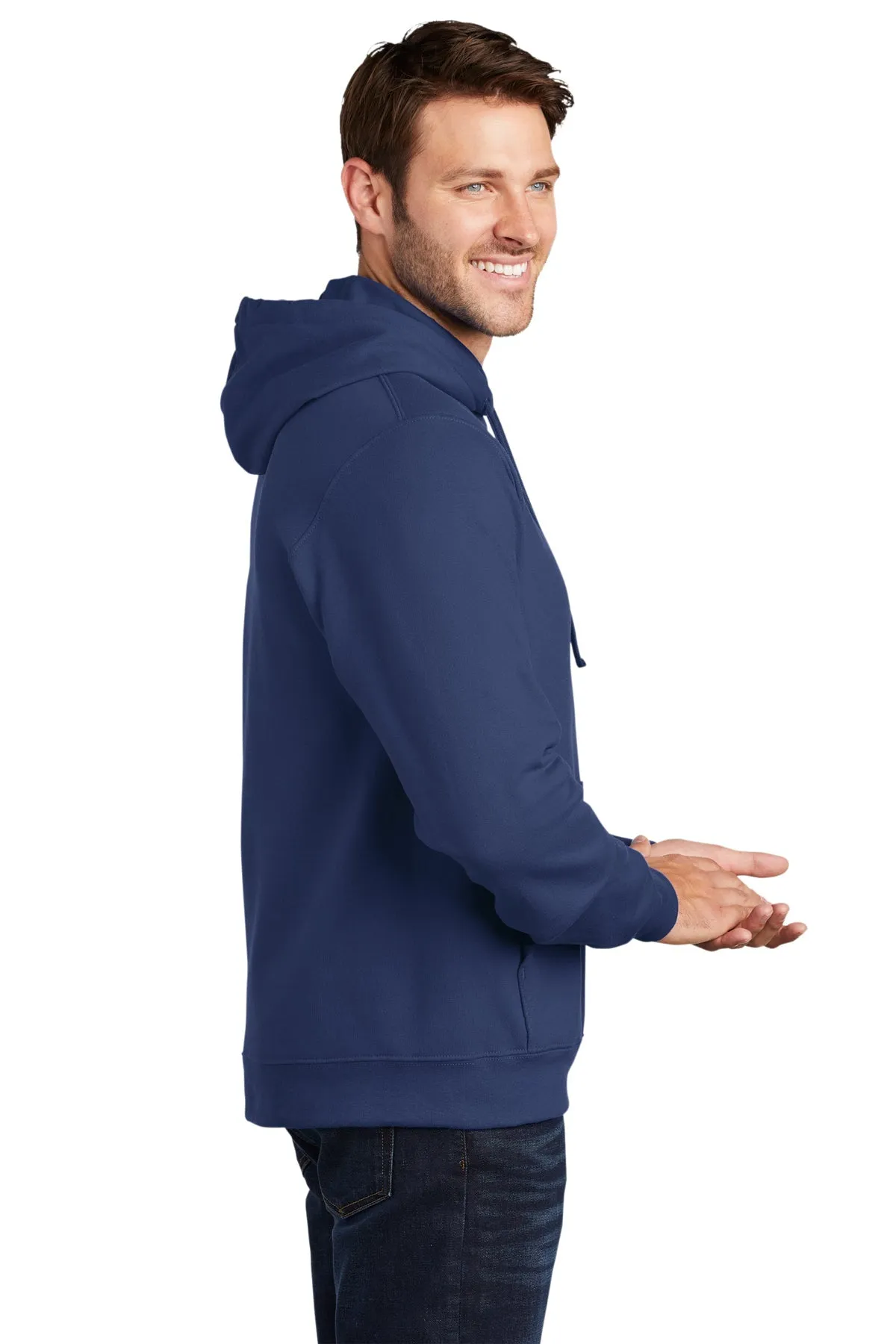 Port & Company Fan Favorite Fleece Branded Hoodies, Team Navy