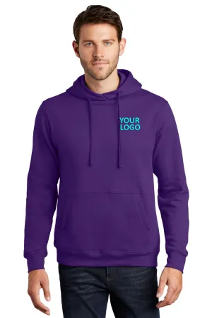 Port & Company Fan Favorite Fleece Branded Hoodies, Team Purple