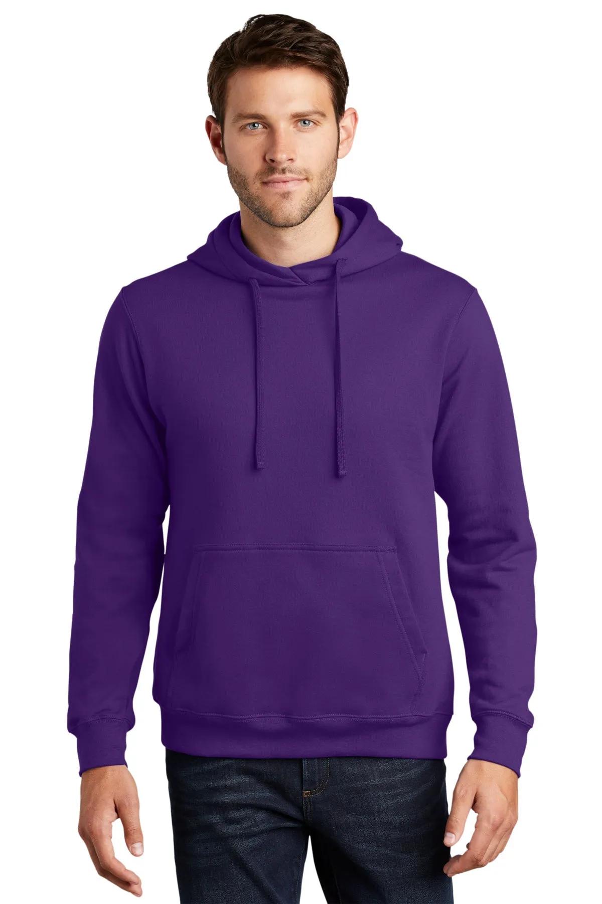 Port & Company Fan Favorite Fleece Branded Hoodies, Team Purple