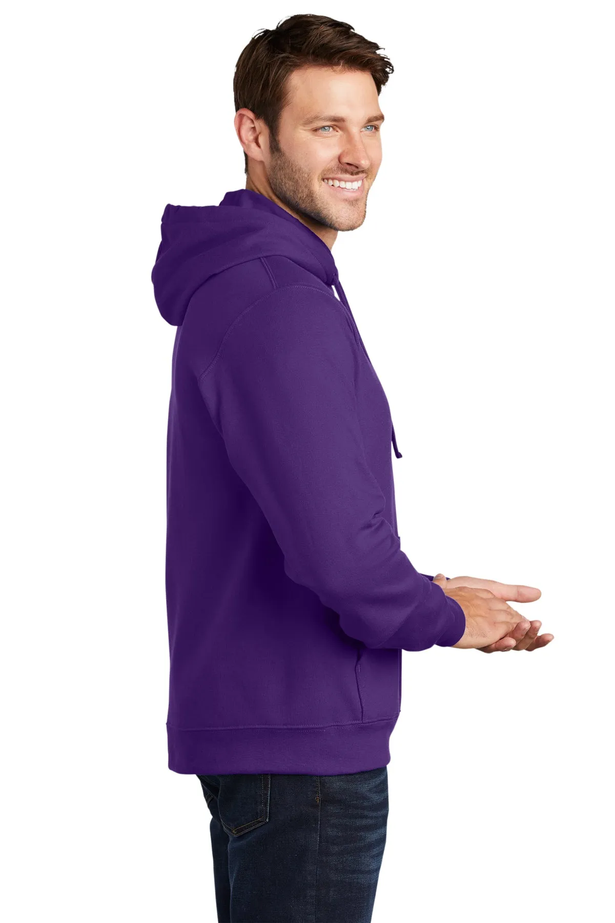 Port & Company Fan Favorite Fleece Branded Hoodies, Team Purple