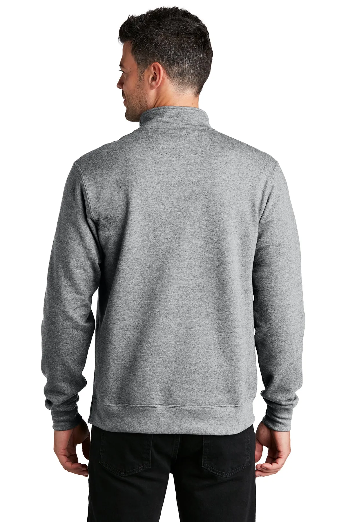 Port & Company Fan Favorite Fleece Branded Quarter Zips, Athletic Heather