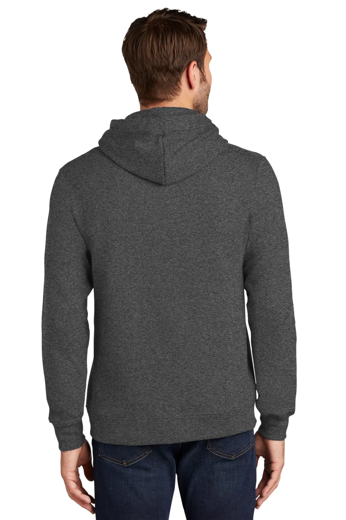 Port & Company Fan Favorite Fleece Customized Hoodies, Dark Heather Grey