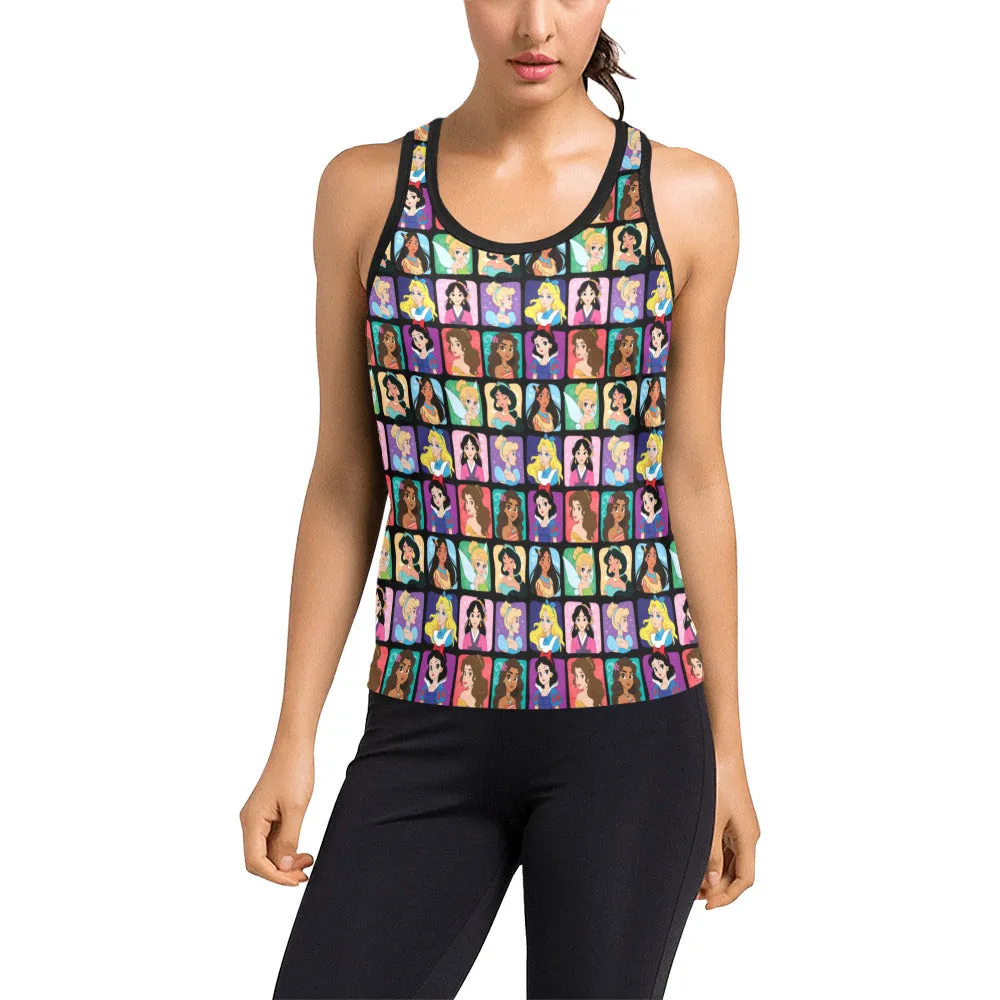 Princess Portraits Women's Racerback Tank Top