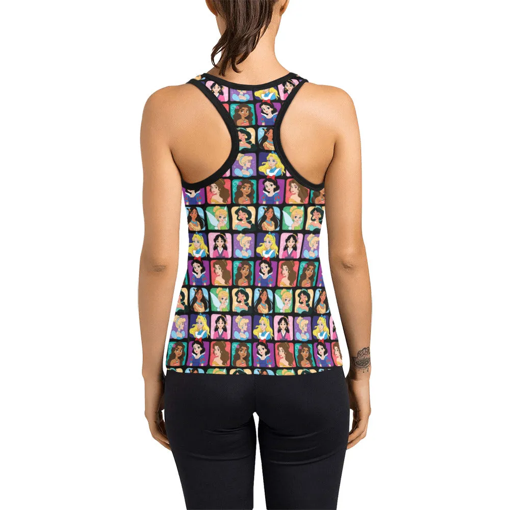 Princess Portraits Women's Racerback Tank Top