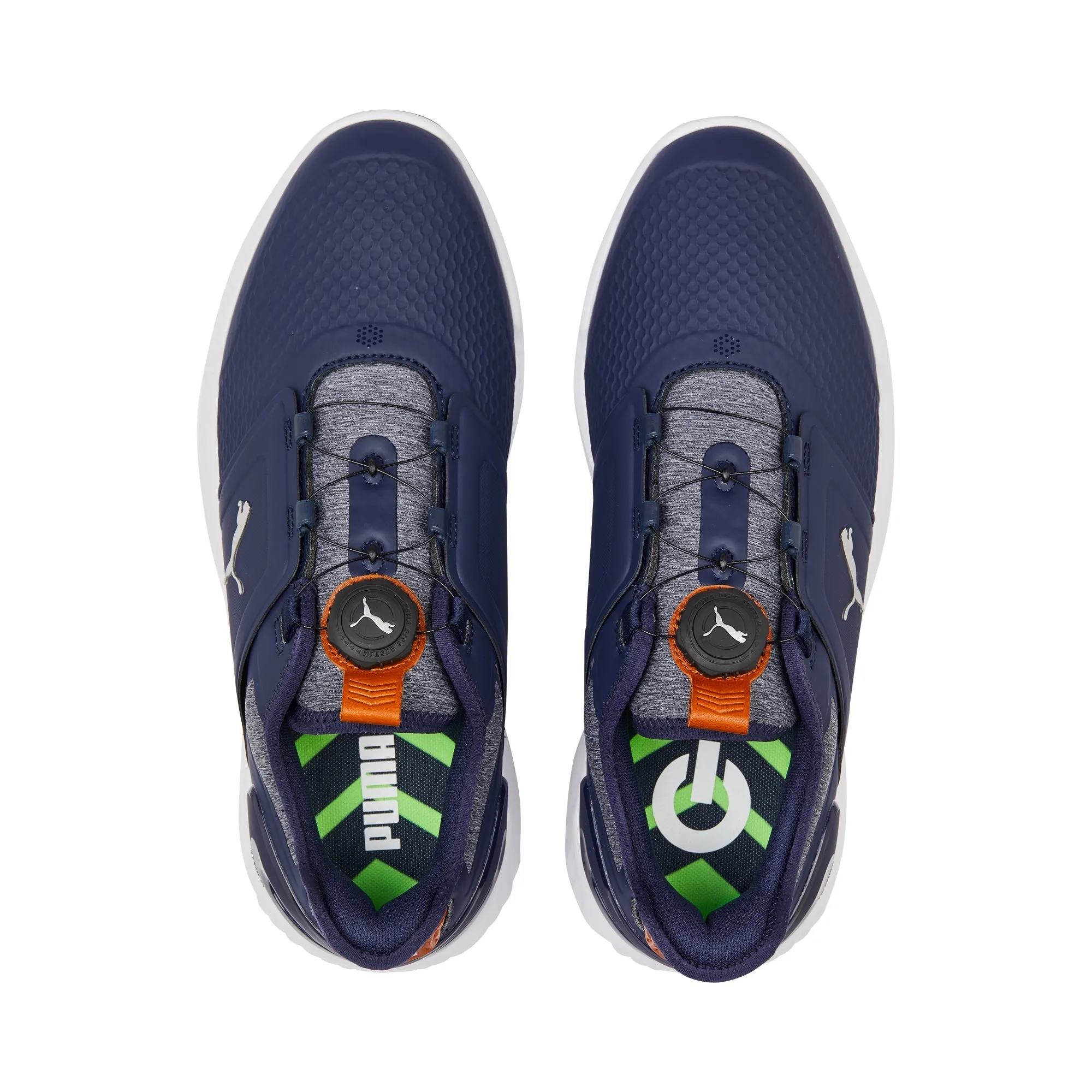 Puma Men's Ignite Elevate Disc Spikeless Golf Shoes - Navy/Silver