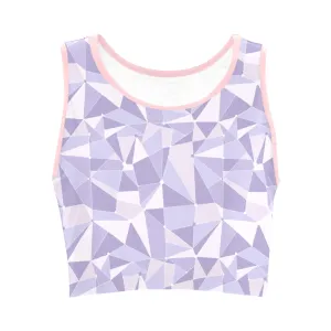 Purple Wall Women's Athletic Crop Top