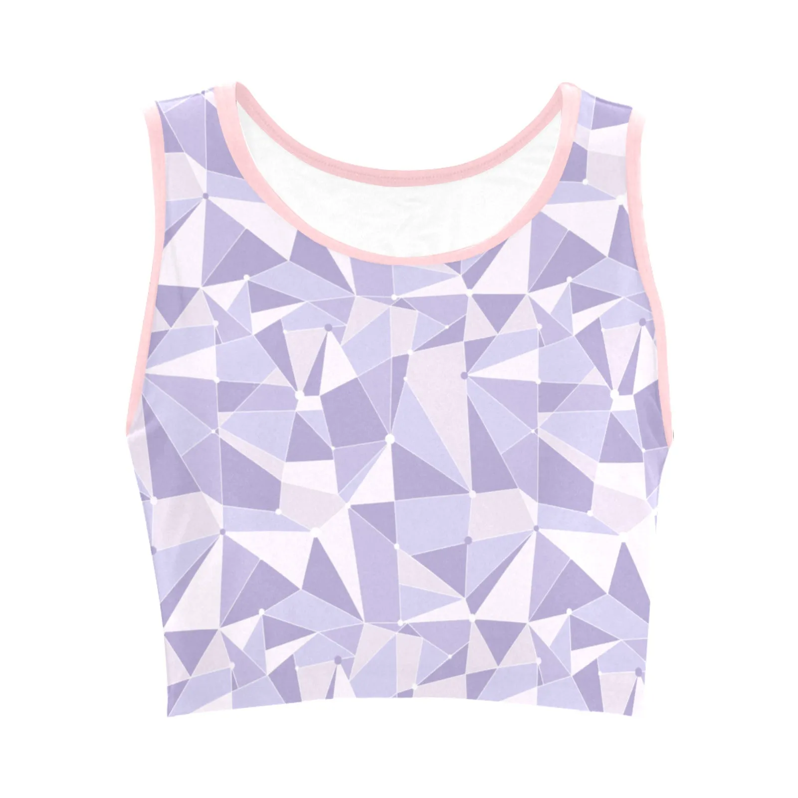 Purple Wall Women's Athletic Crop Top