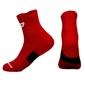 Quantum Knit Lite Quarter Performance Socks - Red