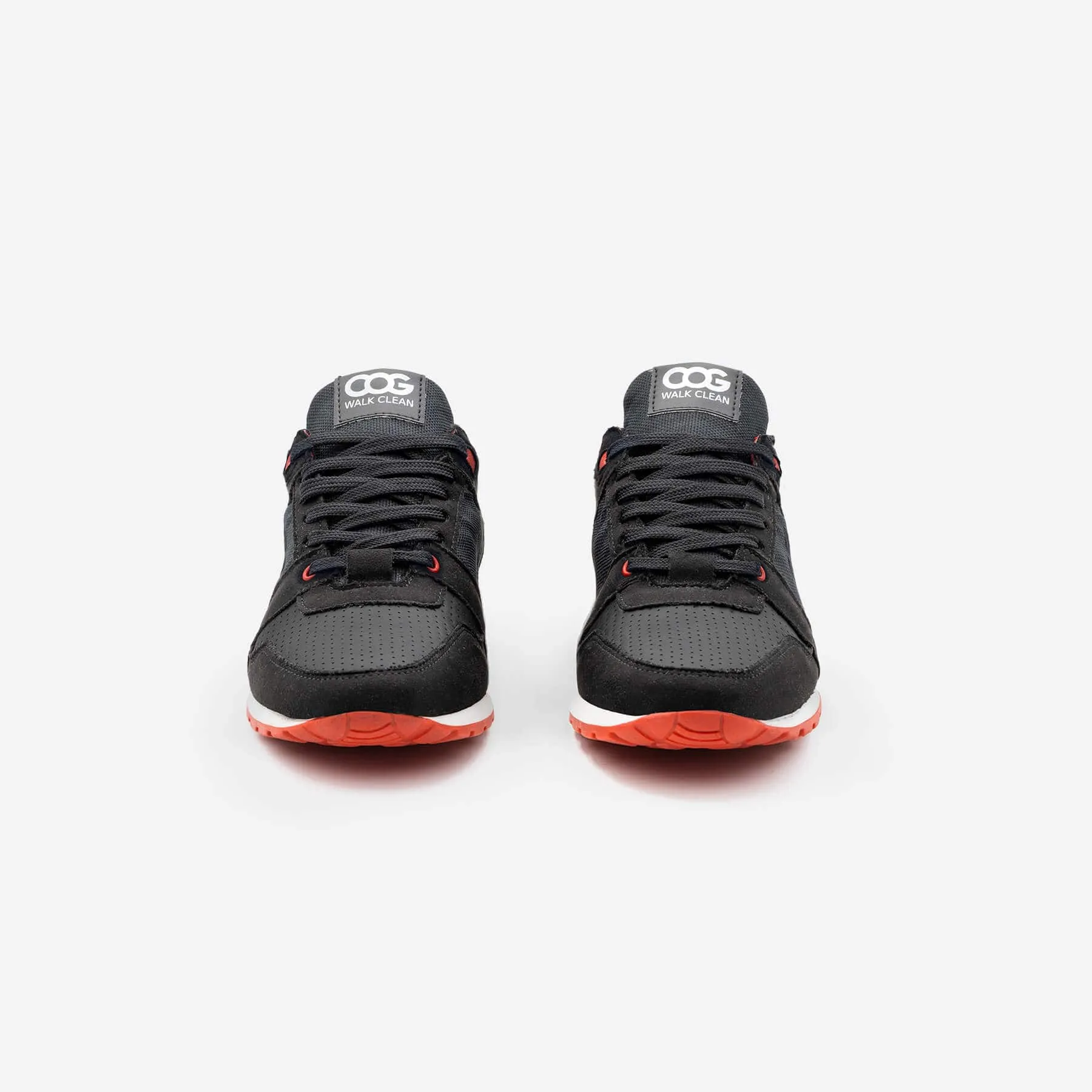 Raven Men's Vegan Sneakers | Black & Red