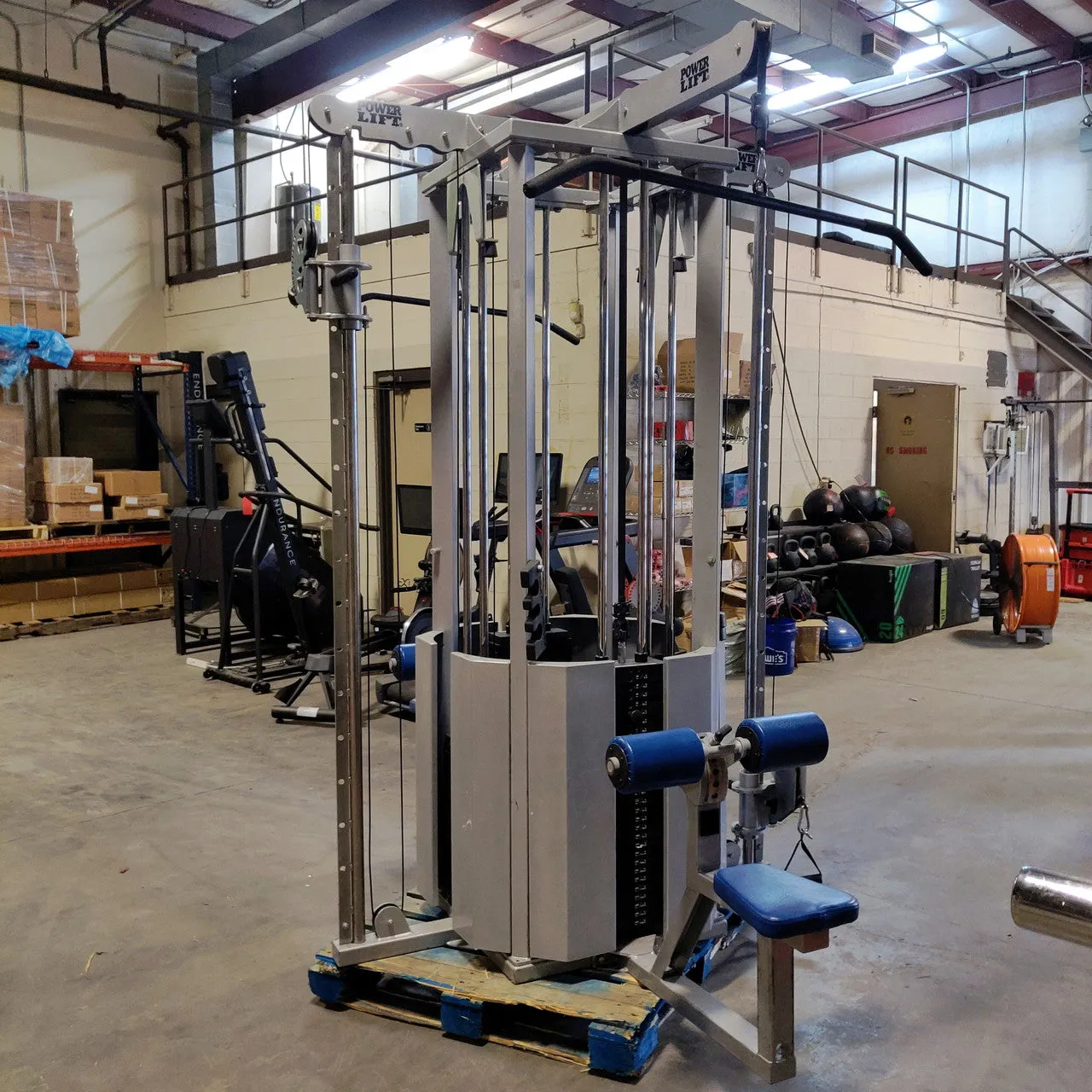 Refurbished PowerLift 4-Stack MultiStation Lat Pulldown Functional Trainer Tower