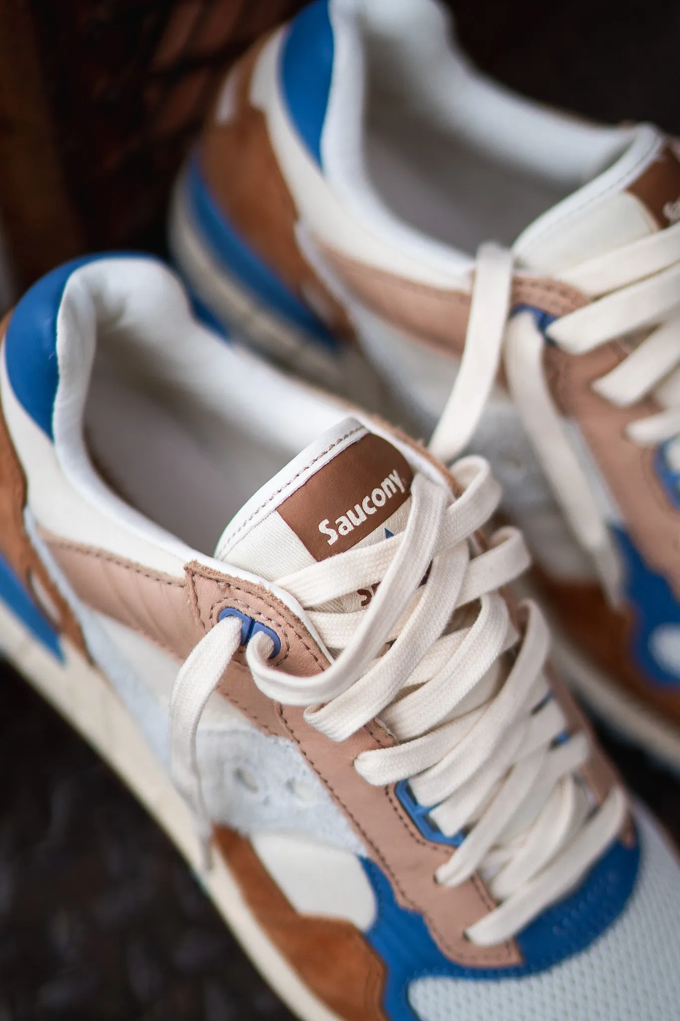 Saucony Shadow 5000 (Light Beige/Rust)