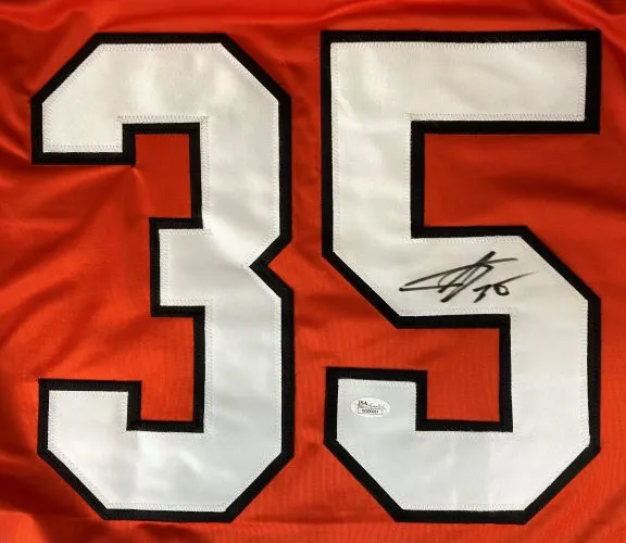 Sergei Bobrovsky Philadelphia Signed Orange Hockey Jersey JSA