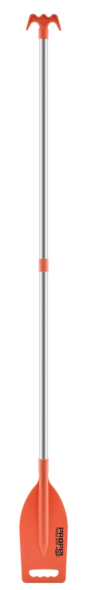 Shoreline Marine Propel Paddle & Boat Hook Telescoping Combo, Orange, 48"-72"