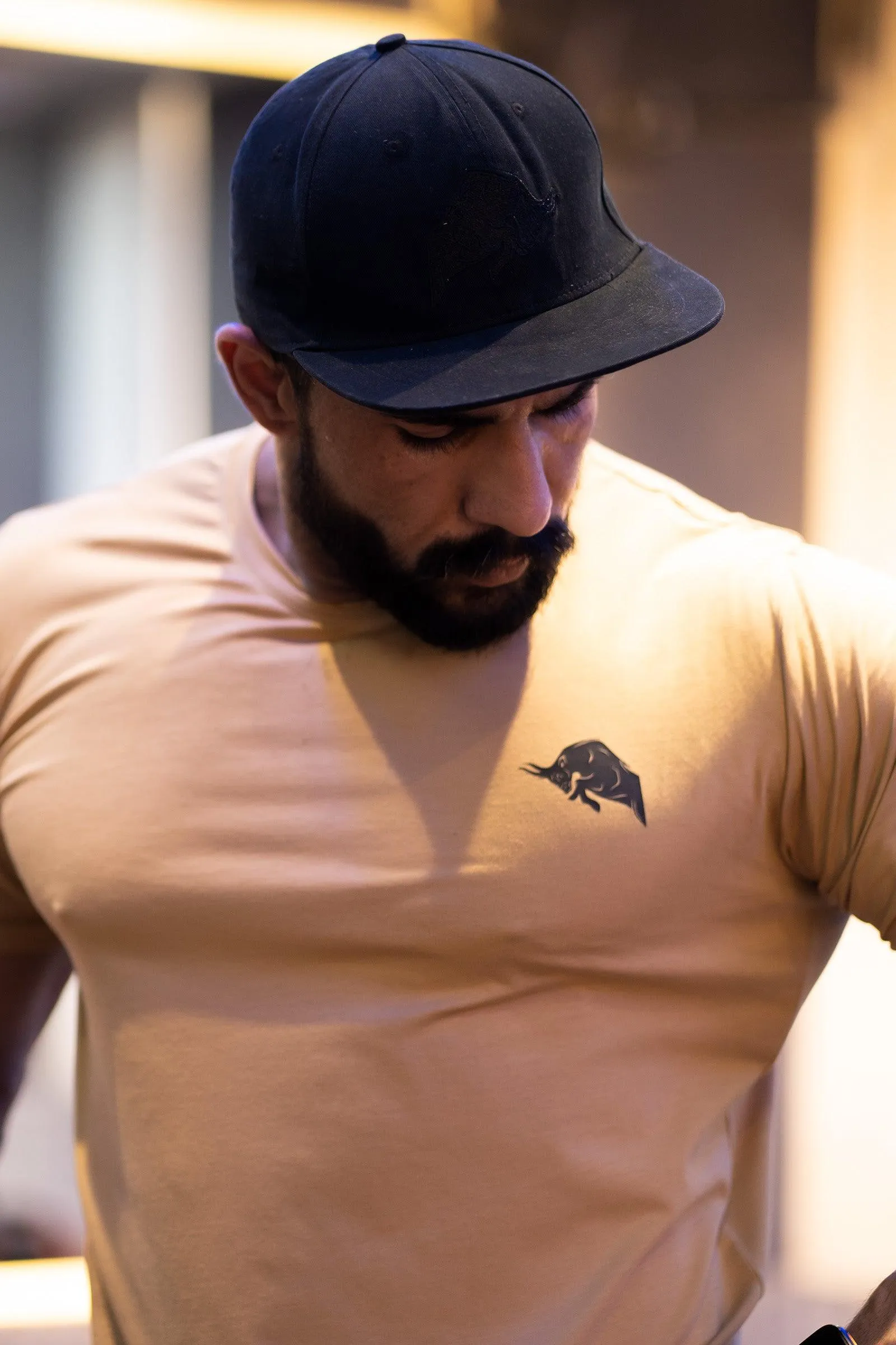 Signature Bull Athletic T-shirt (Beige)