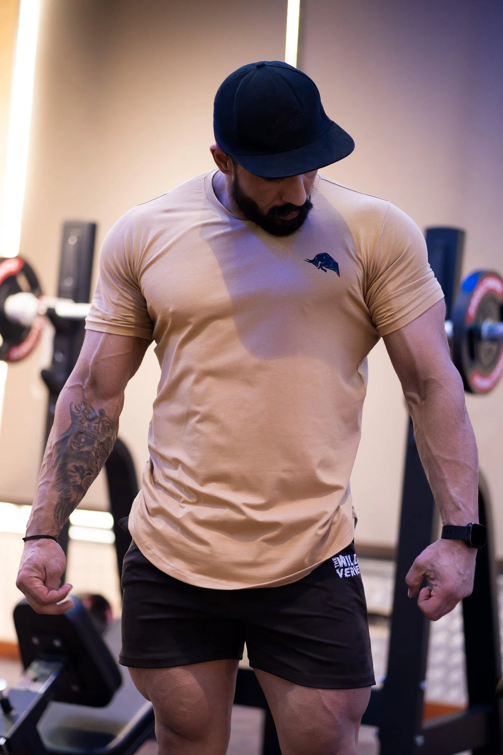 Signature Bull Athletic T-shirt (Beige)