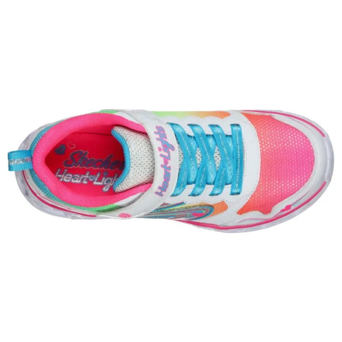 Skechers Girls Light Ups Heart Love Spark Multi