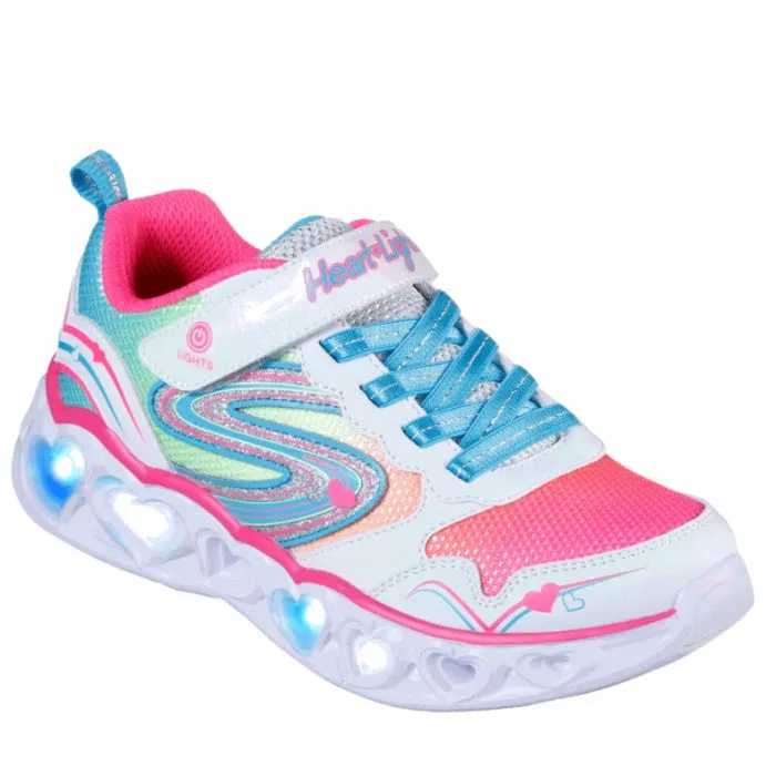 Skechers Girls Light Ups Heart Love Spark Multi