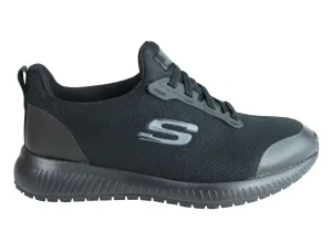 Skechers Womens Squad Slip Resistant Comfort Memory Foam Work Shoes