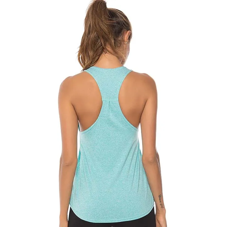 Sleeveless Racerback Yoga Vest Women Sport Singlet Athletic Fitness Sport Tank Tops Gym Running Training Yoga Shirts