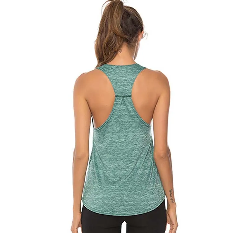 Sleeveless Racerback Yoga Vest Women Sport Singlet Athletic Fitness Sport Tank Tops Gym Running Training Yoga Shirts