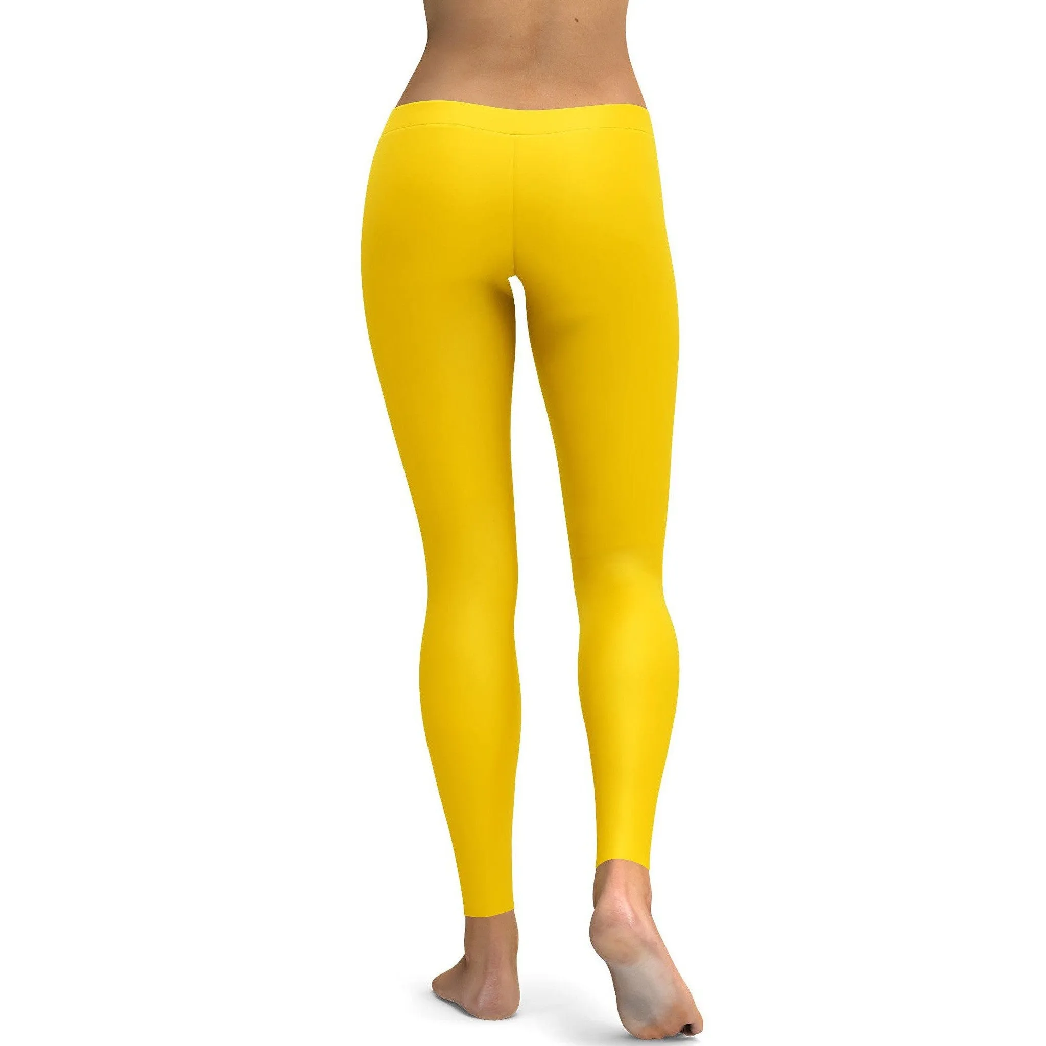 Solid Deep Yellow Leggings